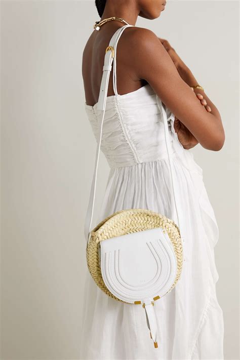 chloe marcie raffia bag|net a porter chloe raffia.